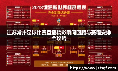 江苏常州足球比赛直播精彩瞬间回顾与赛程安排全攻略