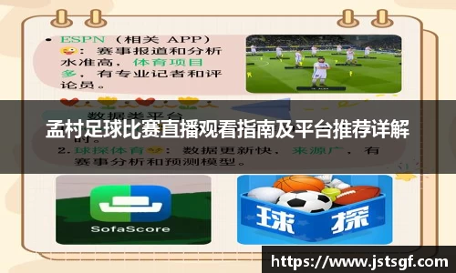 孟村足球比赛直播观看指南及平台推荐详解